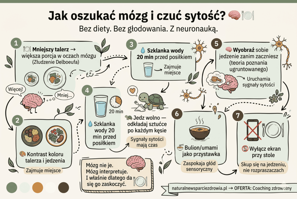 Jak oszukać mózg i poczuć sytość - 7 trików psychologii jedzenia